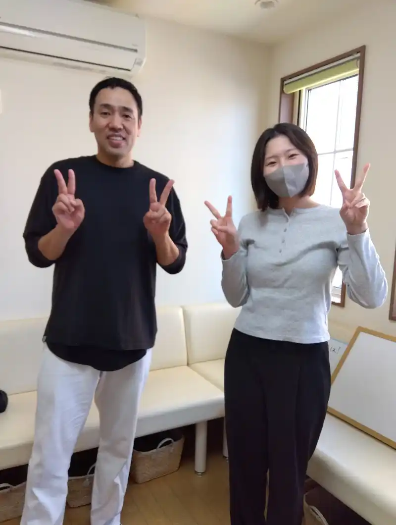 女性患者様と笑顔でツーショット